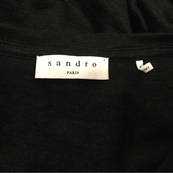 SANDRO Lame Lace Sleeveless Top - Picture 8 of 9